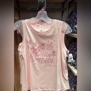 DisneyLand Tank- Pink Medium, never worn has tags